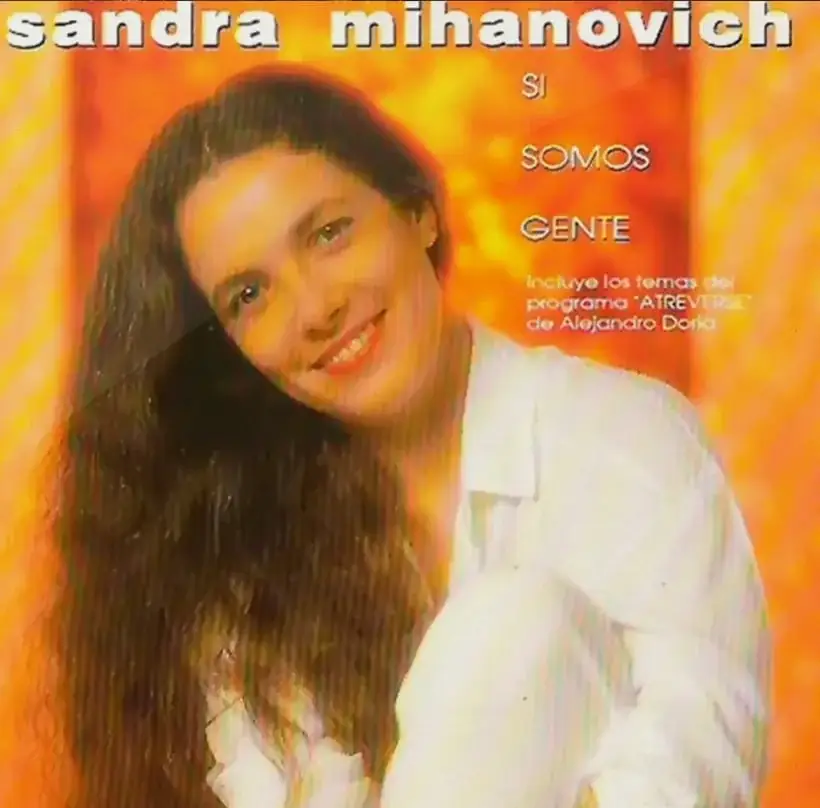 Portada del EP Sandra Mihanovich - Si Somos Gente, 1991
